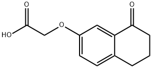 Acetic acid, 2-[(5,6,7,8-tetrahydro-8-oxo-2-naphthalenyl)oxy]- Structure
