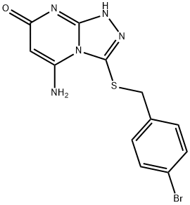 5-amino-3-[(4-bromobenzyl)sulfanyl][1,2,4]triazolo[4,3-a]pyrimidin-7(8H)-one,514793-33-0,结构式