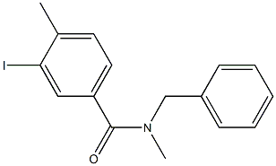 N-benzyl-3-iodo-N,4-dimethylbenzamide 化学構造式