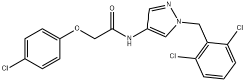 514854-64-9 2-(4-chlorophenoxy)-N-[1-(2,6-dichlorobenzyl)-1H-pyrazol-4-yl]acetamide