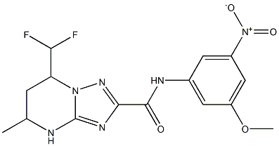 7-(difluoromethyl)-N-{3-nitro-5-methoxyphenyl}-5-methyl-4,5,6,7-tetrahydro[1,2,4]triazolo[1,5-a]pyrimidine-2-carboxamide,515849-20-4,结构式