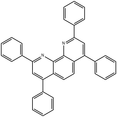 2,4,7,9-tetraphenyl-1,10-phenanthroline Struktur