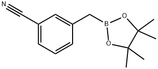 3-((4,4,5,5-tetraMethyl-1,3,2-dioxaborolan-2-yl)Methyl)benzonitrile, 517920-57-9, 结构式