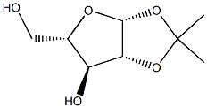 1,2-O-Isopropylidene-beta-L-arabinoftranose Struktur