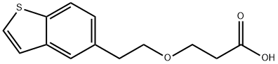 Propanoic acid, 3-(2-benzo[b]thien-5-ylethoxy)- Struktur