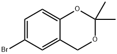 6-Bromo-2,2-dimethyl-4H-benzo[1,3]dioxine 化学構造式