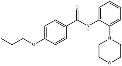 N-(2-morpholin-4-ylphenyl)-4-propoxybenzamide,528888-24-6,结构式