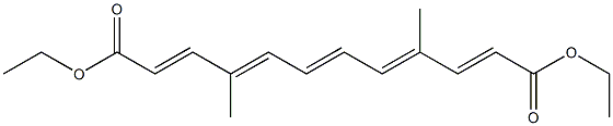 (2E,4E,6E,8E,10E)-Diethyl 4,9-dimethyldodeca-2,4,6,8,10-pentaenedioate Struktur