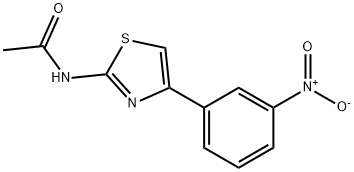 N-[4-(3-硝基苯基)-2-噻唑基]乙酰胺, 53173-92-5, 结构式