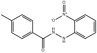 4-methyl-N'-(2-nitrophenyl)benzohydrazide Struktur