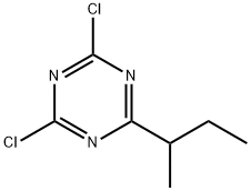 2,4-Dichloro-6-(sec-butyl)triazine Struktur