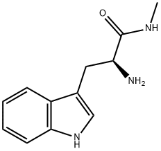 (2S)-2-amino-3-(1H-indol-3-yl)-N-methylpropanamide Struktur