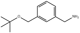 {3-[(tert-butoxy)methyl]phenyl}methanamine 化学構造式