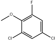 2-氟-4,6-二氯苯甲醚,54300-72-0,结构式