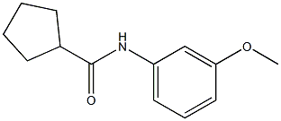 N-(3-methoxyphenyl)cyclopentanecarboxamide,543711-85-9,结构式