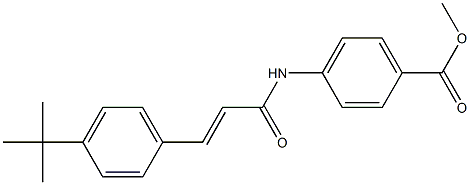 methyl 4-{[3-(4-tert-butylphenyl)acryloyl]amino}benzoate Structure