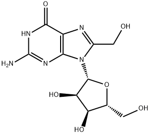 8-Hydroxymethyl guanosine Struktur