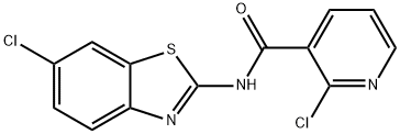 2-chloro-N-(6-chloro-1,3-benzothiazol-2-yl)pyridine-3-carboxamide Structure