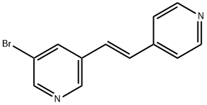 3-Bromo-5-(2-pyridin-4-yl-vinyl)-pyridine Structure