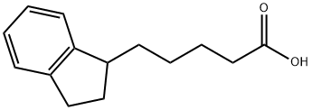 5-(2,3-dihydro-1H-inden-1-yl)pentanoic acid Structure
