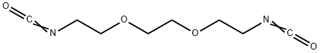 1,2-Bis(2-isocyanatoethoxy)ethane, 56575-46-3, 结构式