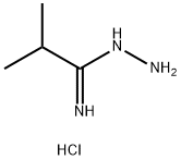 N'-amino-2-methylpropanimidamide hydrochloride Struktur