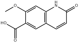 7-Methoxy-2-oxo-1,2-dihydro-quinoline-6-carboxylic acid,569344-27-0,结构式