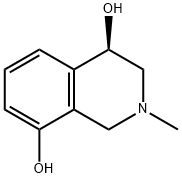 4,8-Isoquinolinediol, 1,2,3,4-tetrahydro-2-methyl-, (4R)- Struktur