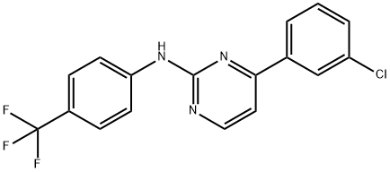 574759-62-9 2-PYRIMIDINAMINE, 4-(3-CHLOROPHENYL)-N-[4-(TRIFLUOROMETHYL)PHENYL]-