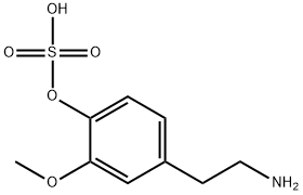 Phenol, 4-(2-aminoethyl)-2-methoxy-, 1-(hydrogen sulfate),57772-69-7,结构式