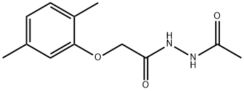 N'-acetyl-2-(2,5-dimethylphenoxy)acetohydrazide 结构式