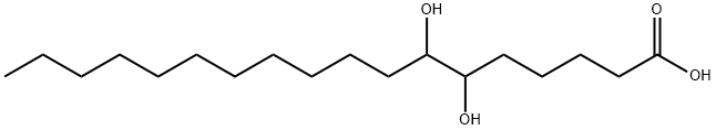 Octadecanoic acid, 6,7-dihydroxy- Structure