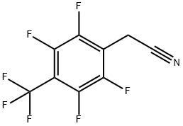 Benzeneacetonitrile, 2,3,5,6-tetrafluoro-4-(trifluoromethyl)- Structure