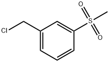 Benzene, 1-(chloromethyl)-3-(methylsulfonyl)- Structure