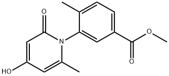 Benzoic acid, 3-(4-hydroxy-6-Methyl-2-oxo-1(2H)-pyridinyl)-4-Methyl-, Methyl ester Struktur