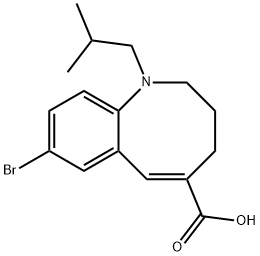 8-bromo-1,2,3,4-tetrahydro-1-(2-methylpropyl)-1-Benzazocine-5-carboxylic acid Structure