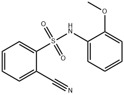 2-cyano-N-(2-methoxyphenyl)benzenesulfonamide,612045-68-8,结构式