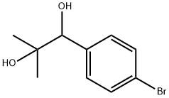 1-(4-Bromophenyl)-2-methyl-1,2-propanediol 化学構造式