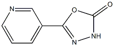 5-(pyridin-3-yl)-2,3-dihydro-1,3,4-oxadiazol-2-one Struktur