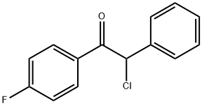 2-CHLORO-1-(4-FLUOROPHENYL)-2-PHENYLETHANONE 结构式