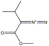 Butanoic acid, 2-diazo-3-methyl-, methyl ester 结构式