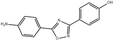 4-(5-(4-AMINOPHENYL)-1,2,4-OXADIAZOL-3-YL)PHENOL, 63571-47-1, 结构式