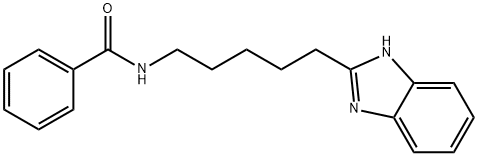 N-[5-(1H-benzimidazol-2-yl)pentyl]benzamide 化学構造式