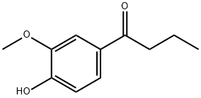 1-Butanone, 1-(4-hydroxy-3-methoxyphenyl)-, 64142-23-0, 结构式