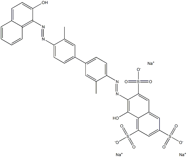 6420-15-1 1,3,6-Naphthalenetrisulfonic acid, 8-hydroxy-7-[[4'-[(2-hydroxy-1-naphthalenyl)azo]-3,3'-dimethyl[1,1'-biphenyl]-4-yl]azo]-, trisodium salt