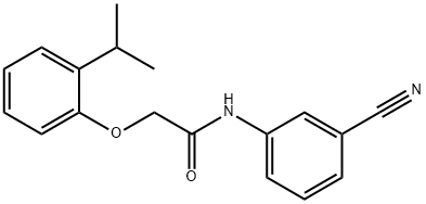 N-(3-cyanophenyl)-2-(2-isopropylphenoxy)acetamide Structure