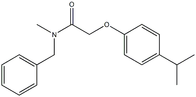 N-benzyl-2-(4-isopropylphenoxy)-N-methylacetamide Structure