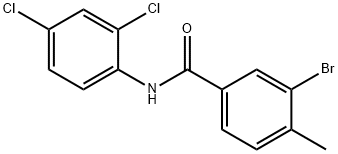 3-bromo-N-(2,4-dichlorophenyl)-4-methylbenzamide,658069-49-9,结构式