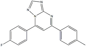 7-(4-fluorophenyl)-5-(4-methylphenyl)[1,2,4]triazolo[1,5-a]pyrimidine Struktur