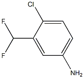 4-氯-3-(二氟甲基)苯胺,66351-92-6,结构式